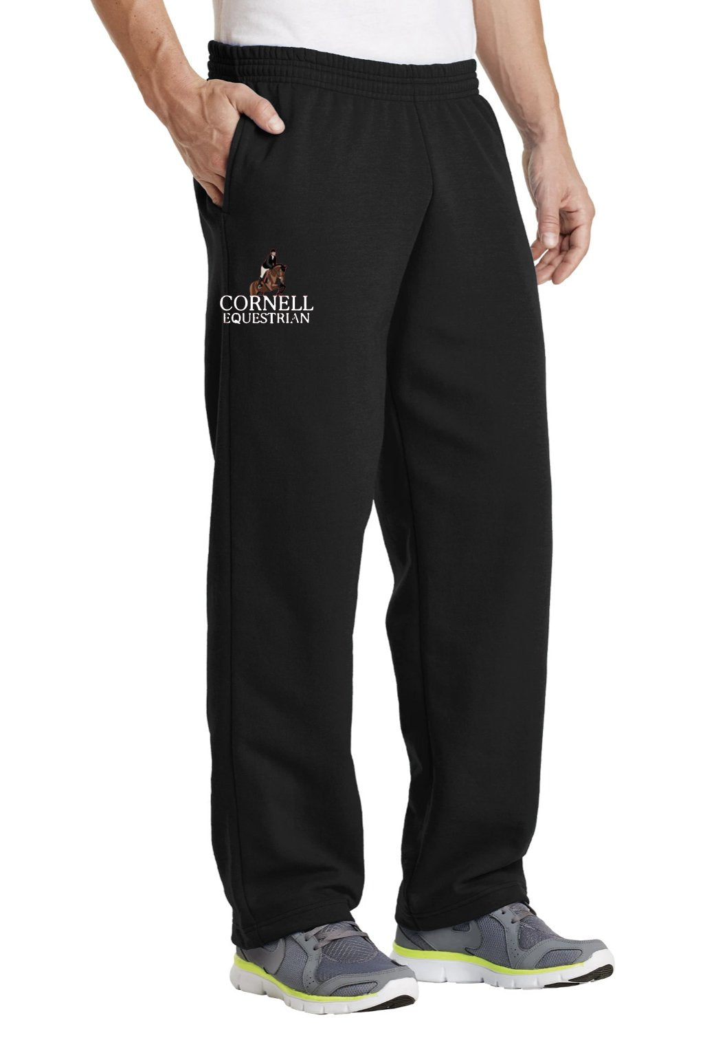 Cornell Equestrian Core Fleece Sweatpant with Pockets (Unisex) - Red or Black