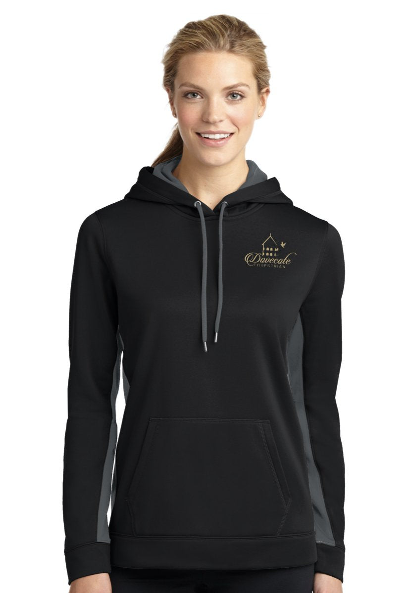 Dovecote Equestrian Ladies Sport-Wick® Fleece Colorblock Hooded Pullover - Multiple Color Options