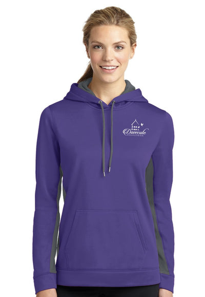 Dovecote Equestrian Ladies Sport-Wick® Fleece Colorblock Hooded Pullover - Multiple Color Options