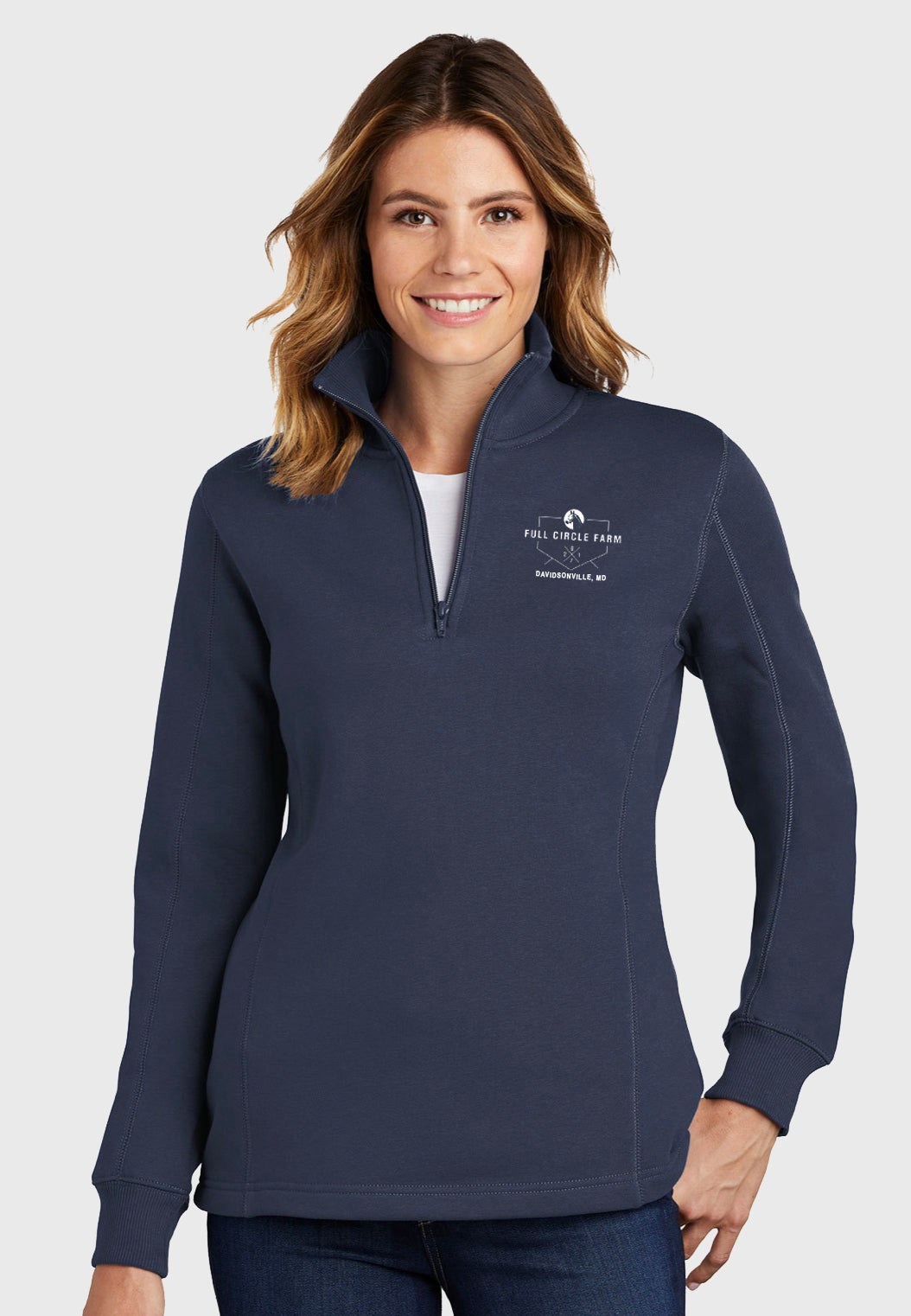 Full Circle Farm Sport-Tek® Ladies 1/4-Zip Sweatshirt