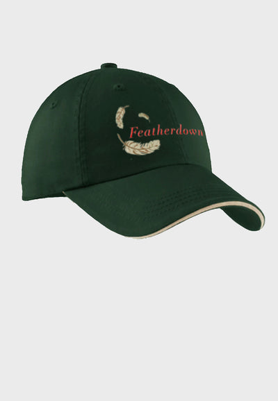 Featherdown Port Authority® Sandwich Bill Cap with Striped Closure - 2 Color Options