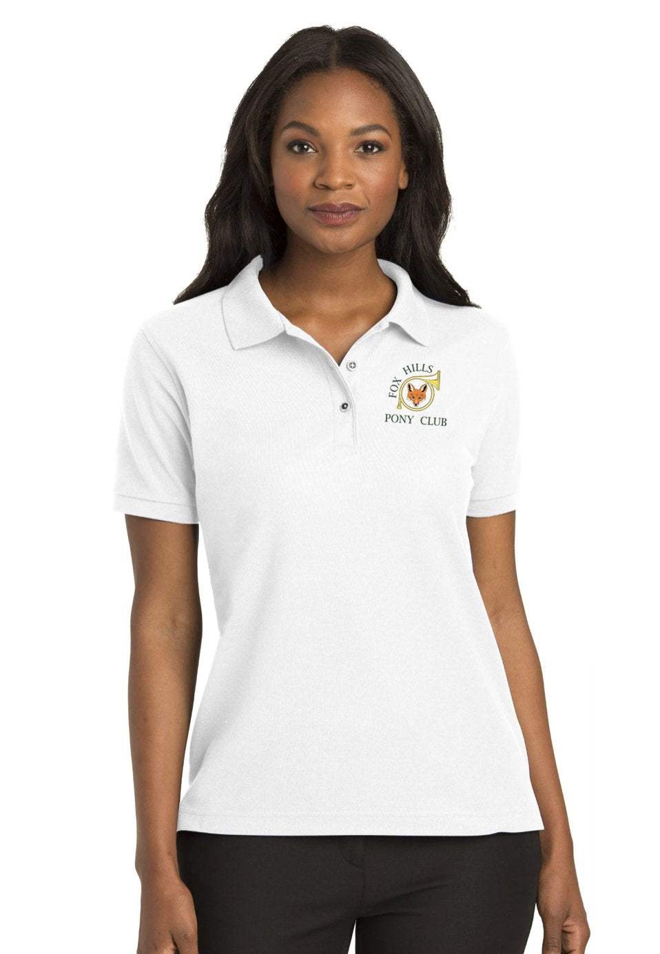 Fox Hill Pony Club Port Authority® Silk Touch™ Polo - Ladies + Youth Sizes   Multiple Color Options