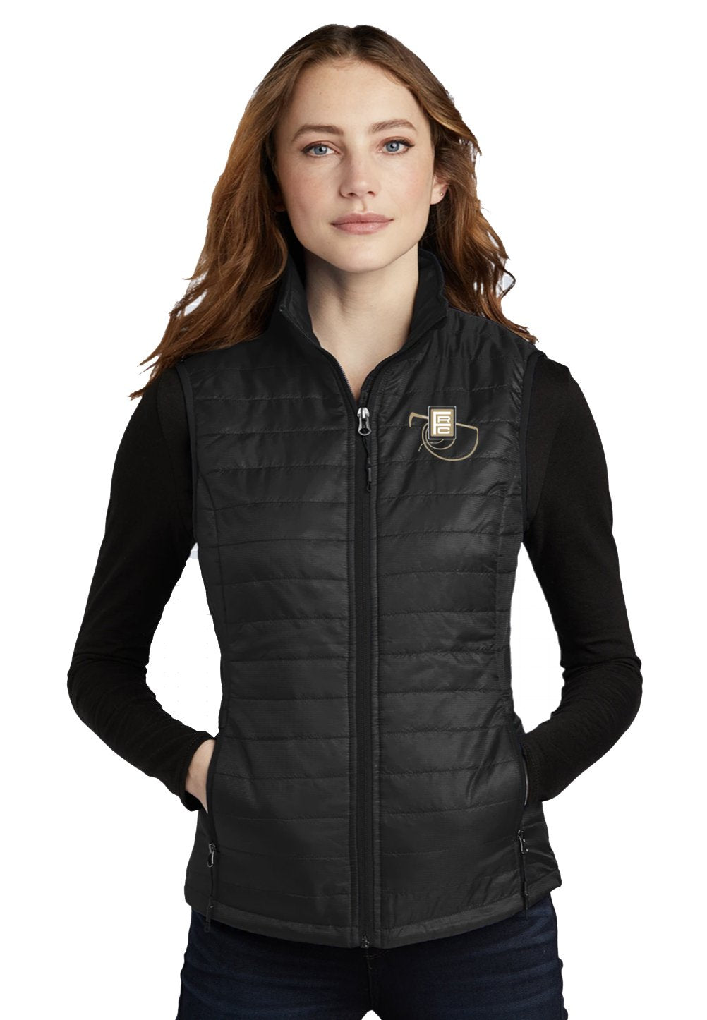Flintridge Riding Club Port Authority® Ladies Packable Down Vest