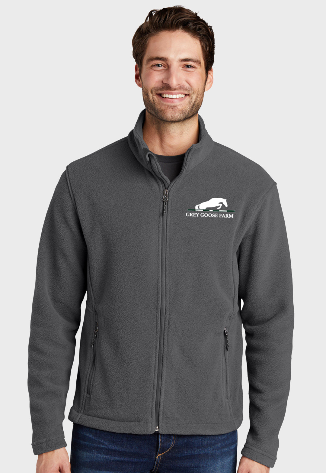Grey Goose Farm Port Authority® Men's Value Fleece Jacket - Grey