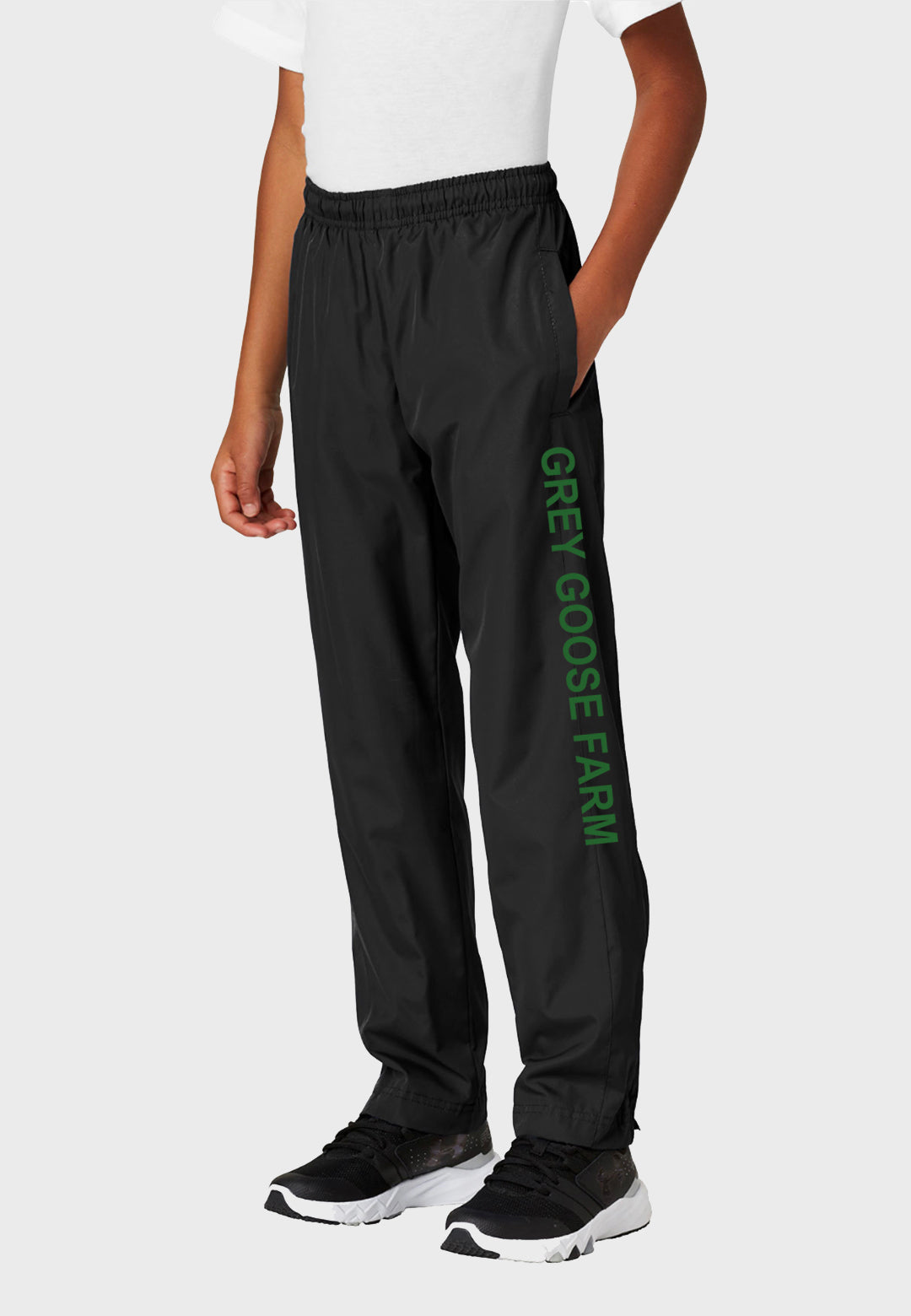Grey Goose Farm Sport-Tek® Black Pull-On Wind Pant - Youth Sizes