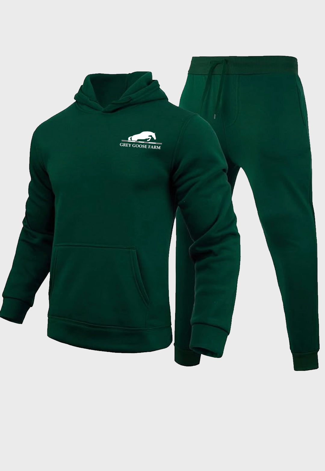 Grey Goose Farm Unisex oversized sweatsuit set with long sleeve hoodie and joggers