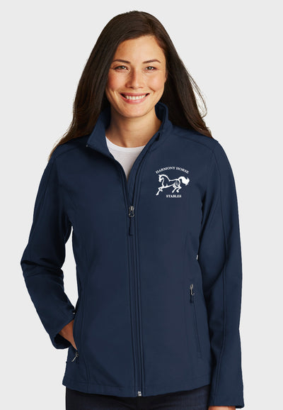 Harmony Horse Stables Port Authority® Ladies Core Soft Shell Jacket - Navy