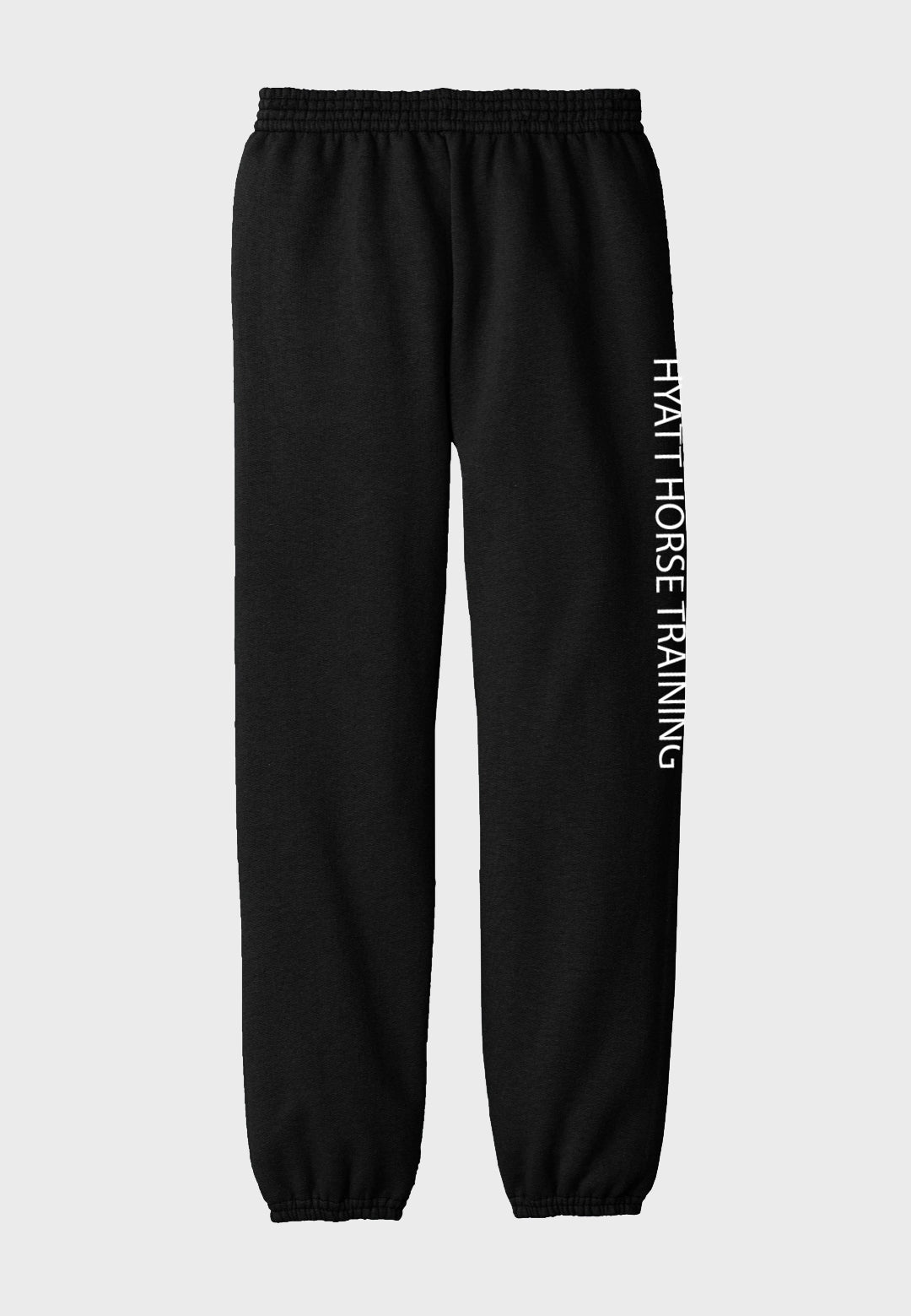 Hyatt Horse Training Port & Company® Youth Core Fleece Sweatpants with Pockets - Black