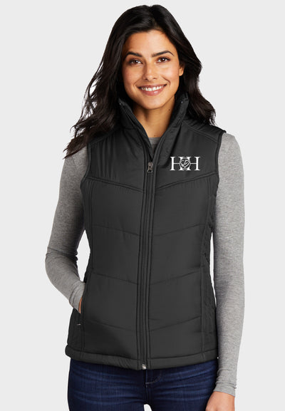 Hart and Horse Port Authority® Ladies Puffy Vest - Black