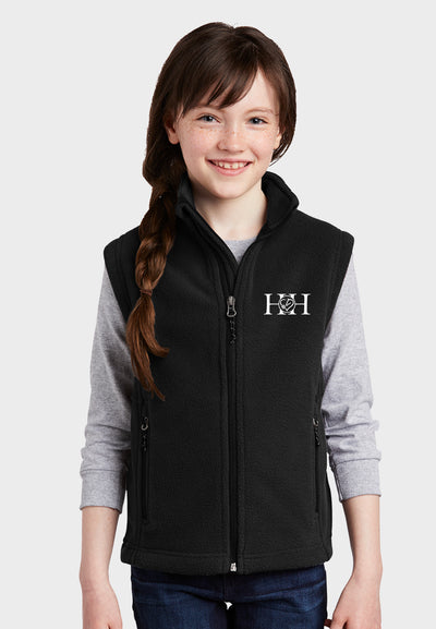 Hart and Horse Port Authority® Youth Fleece Vest - Black