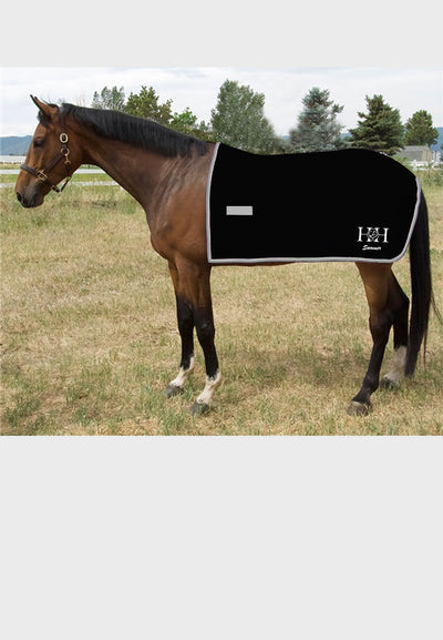 Hart and Horse Curvon Coolerfleece Quarter Sheet - Black