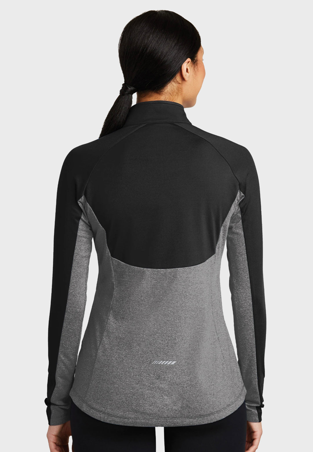 Honalee Stables Sport-Tek® Ladies Sport-Wick® Stretch Contrast Black 1/2-Zip Pullover