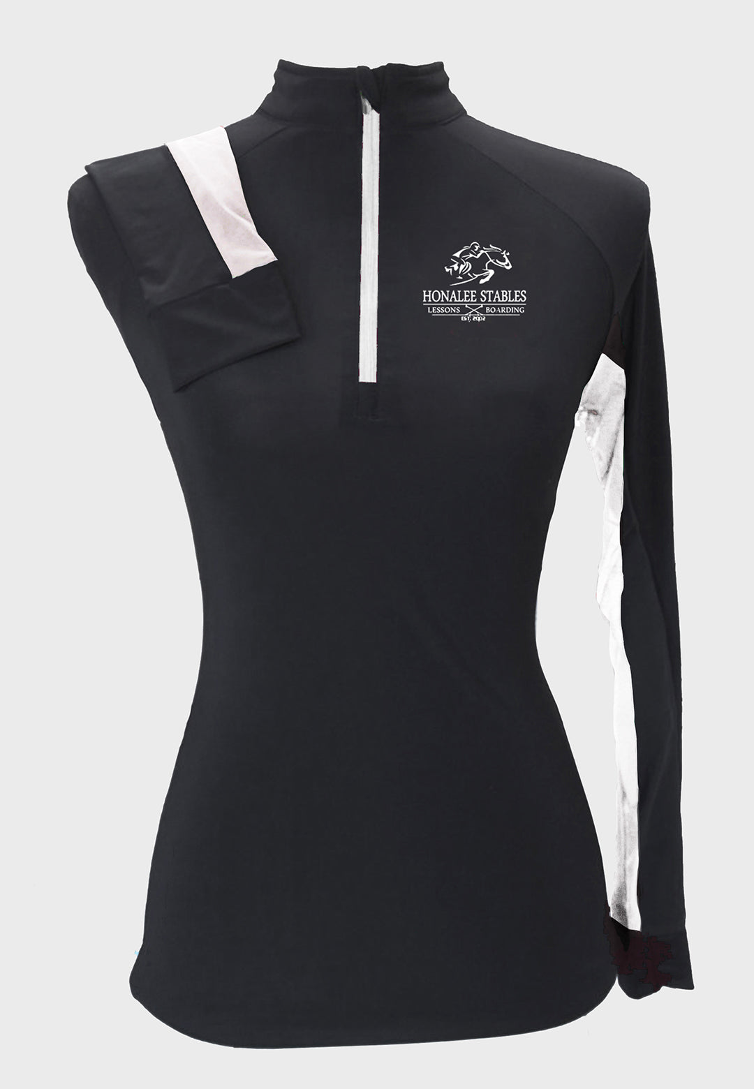 Honalee Stables Black Custom Sun Shirt  - Adult and Youth Sizes