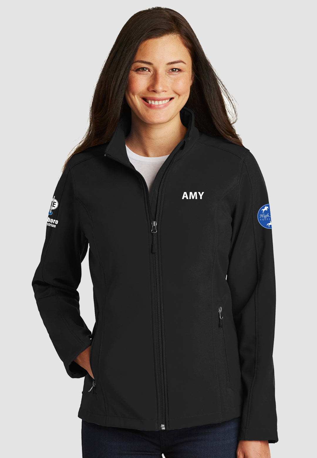 Bayboro Equestrian Port Authority® Ladies Core Soft Shell Jacket - Black