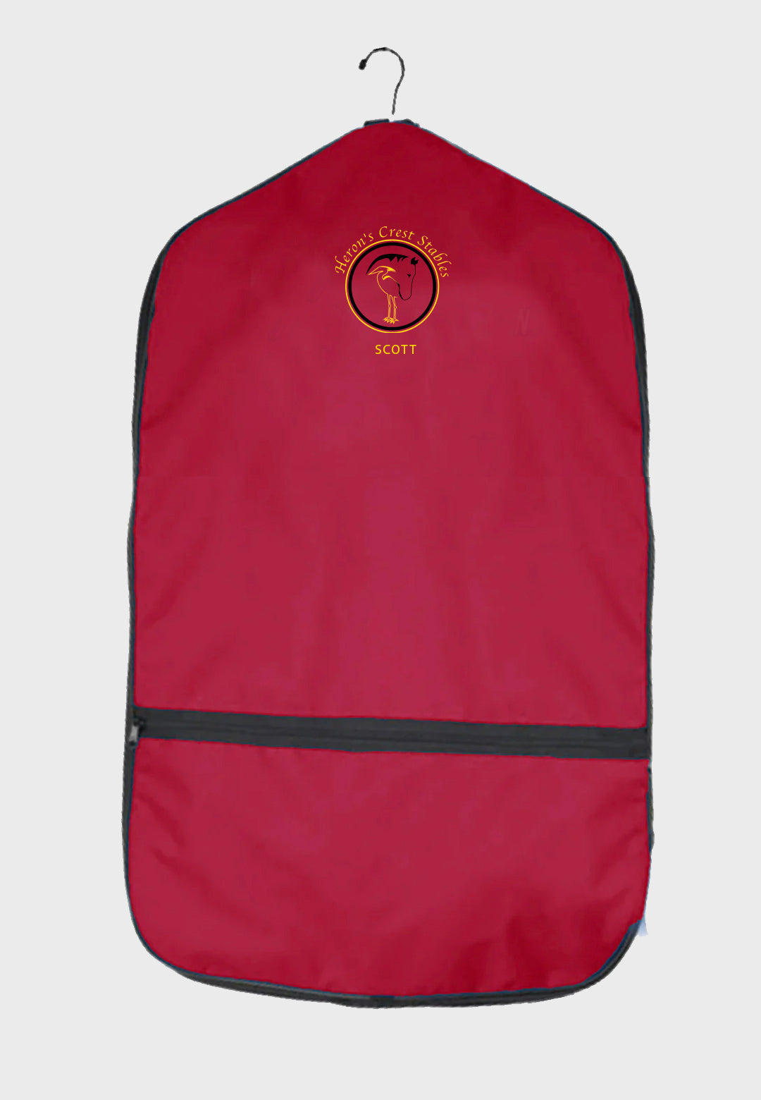 Heron's Crest Stables World Class Equine Red Garment Bag - Original and XL