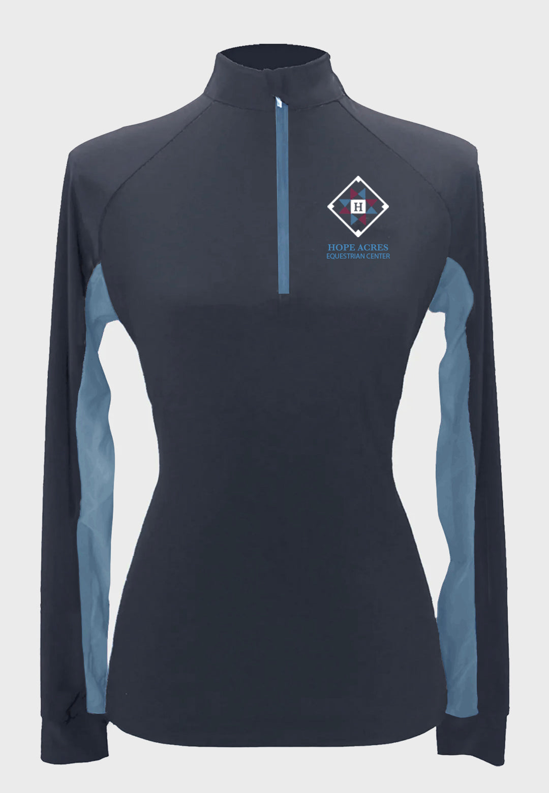 Hope Acres Long-Sleeve Dark Grey Sun Shirt, Adult + Youth Sizes