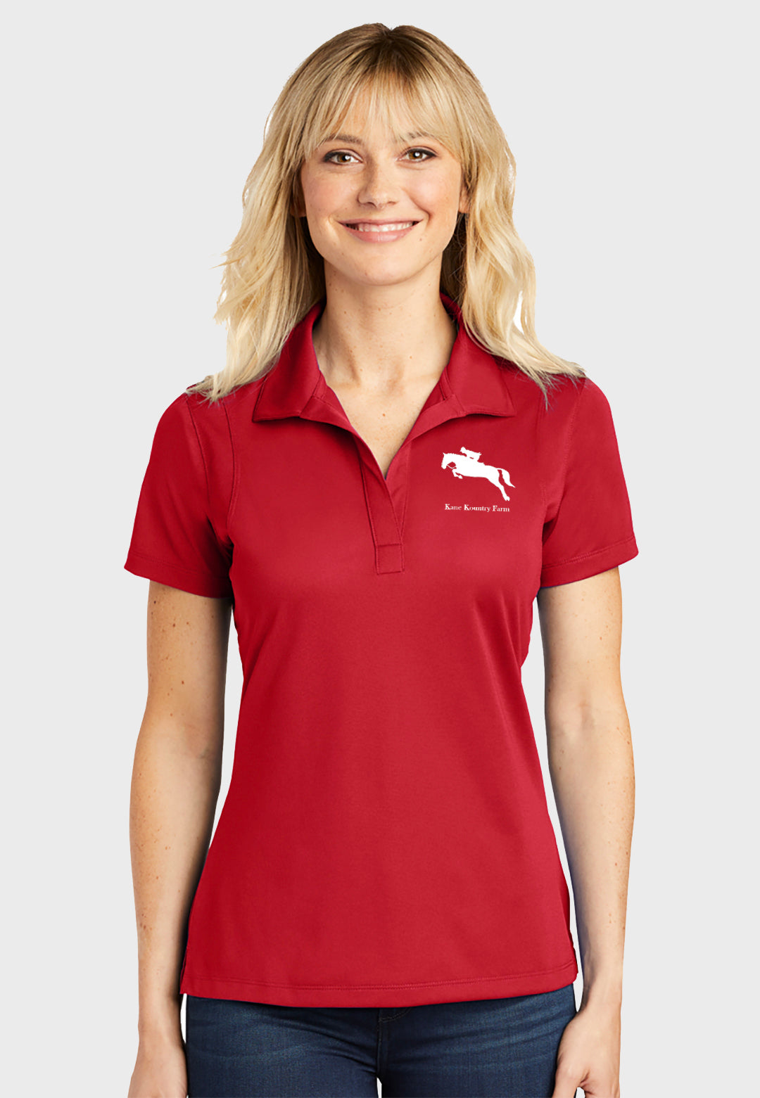Kane Kountry Farm Sport-Tek® Ladies Sport-Wick® Polo - Red