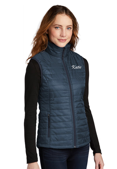 Liz Bolton Stables Port Authority® Ladies + Mens Packable Puffy Vest