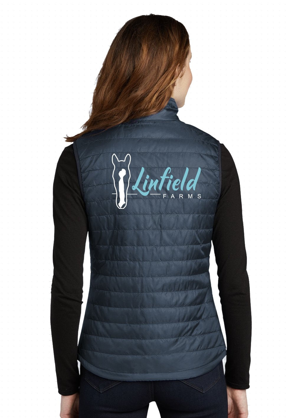 Linfield Farms Port Authority® Ladies Packable Down Vest