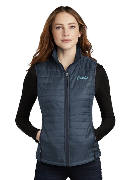 Linfield Farms Port Authority® Ladies Packable Down Vest