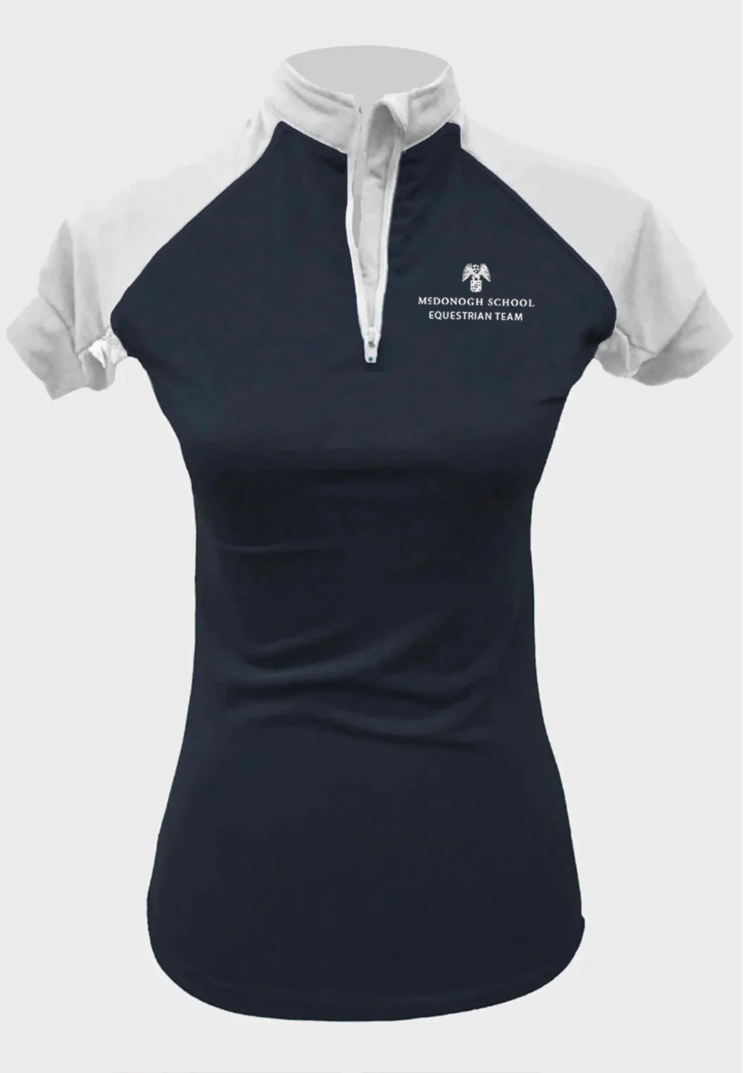 McDonogh Equestrian Team Short Sleeve Custom Sun Shirt - Black    Ladies + Youth Sizes
