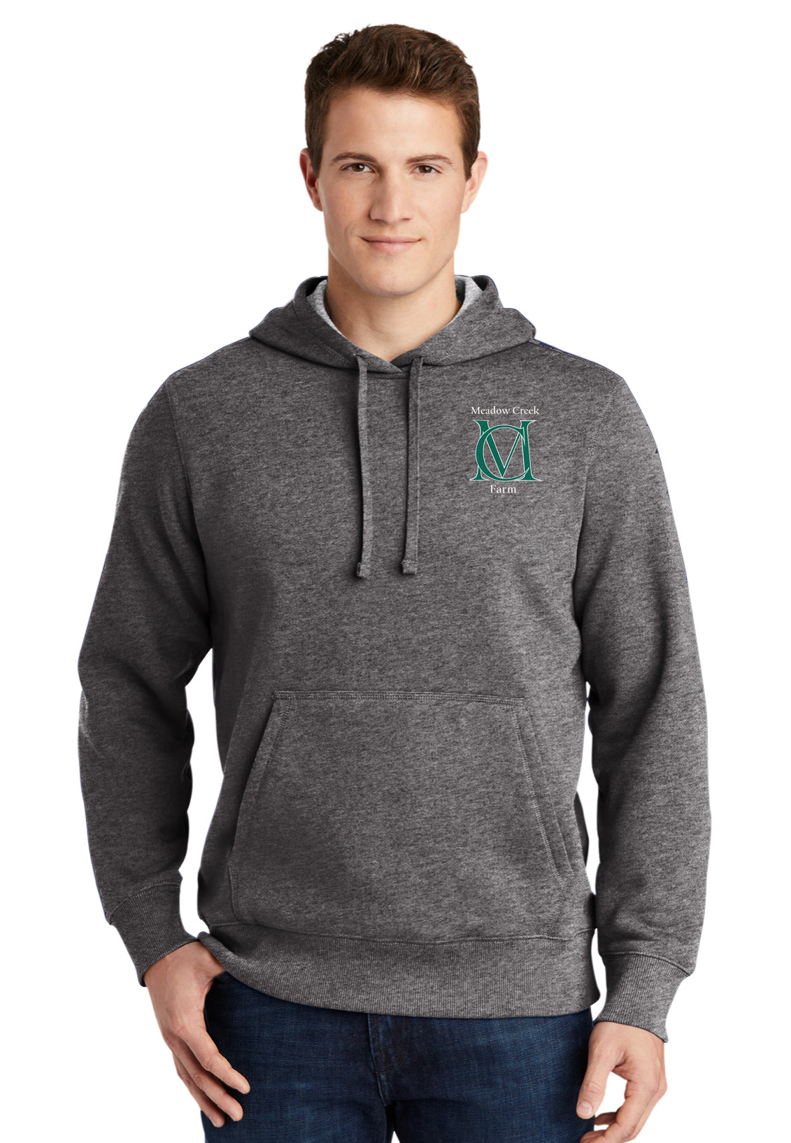Meadow Creek Farm Sport-Tek®  Mens Hooded Sweatshirt