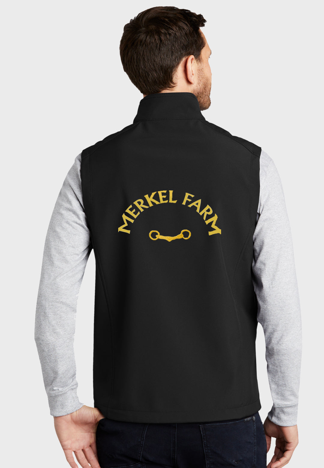 Merkel Farm Equestrian Center Port Authority® Ladies + Mens Core Soft Shell Vest - Black