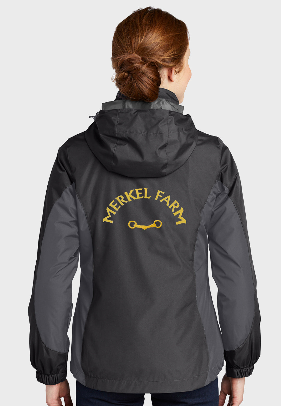 Merkel Farm Equestrian Center Port Authority® Ladies Colorblock 3-in-1 Jacket - Black