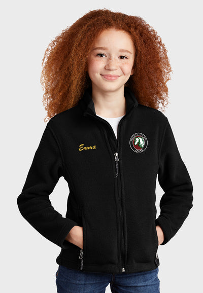 Merkel Farm Equestrian Center Port Authority® Youth Fleece Jacket - Black