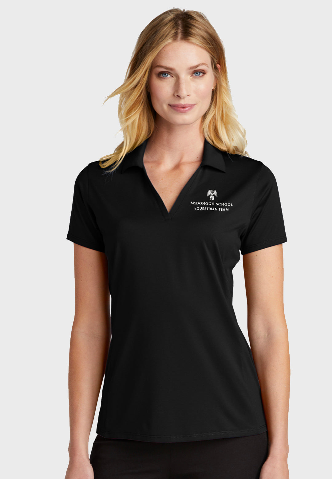 McDonogh Equestrian Team Ladies Port Authority® Performance Staff Polo - Black