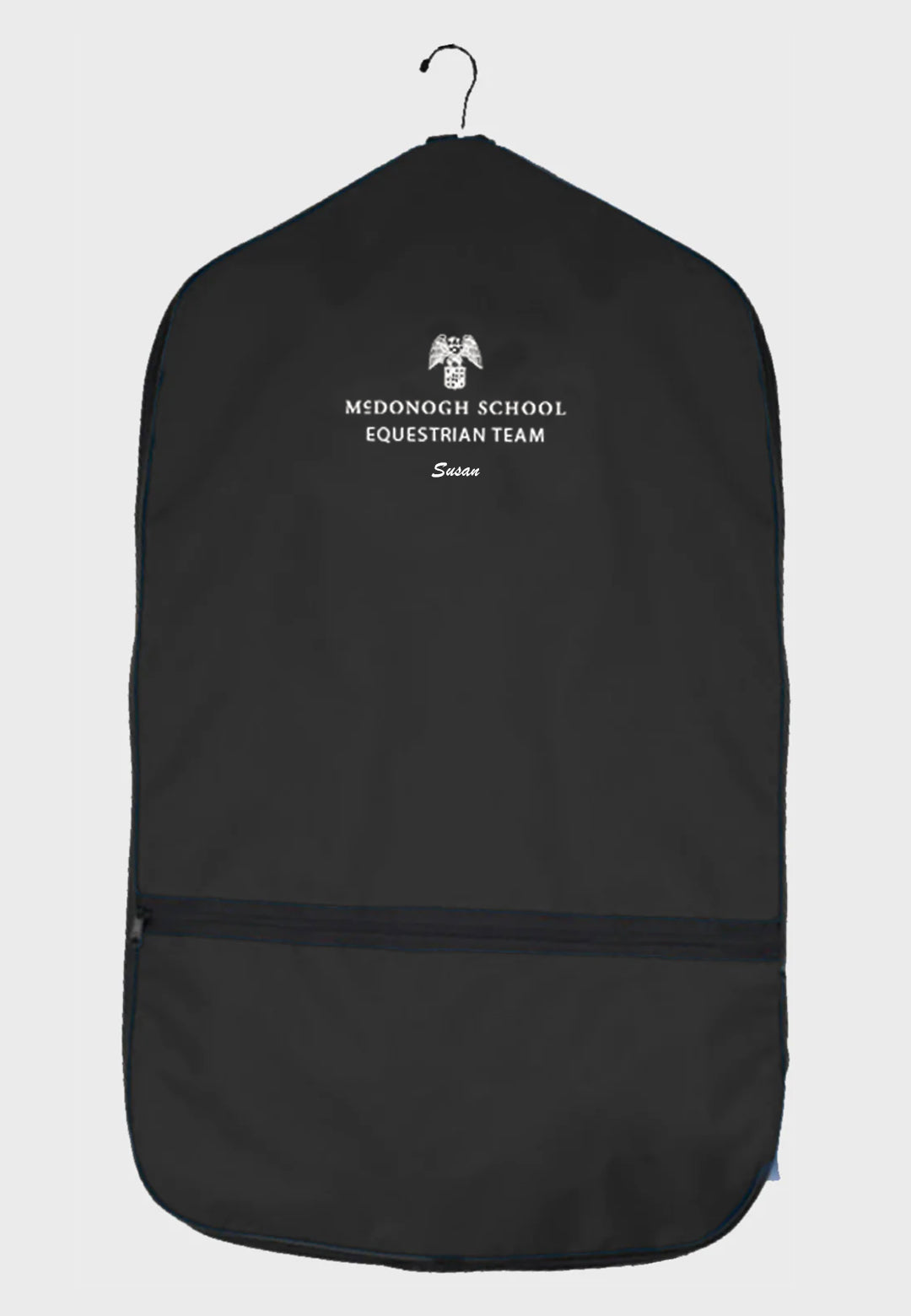 McDonough Equestrian Team World Class Equine Garment Bag - Black
