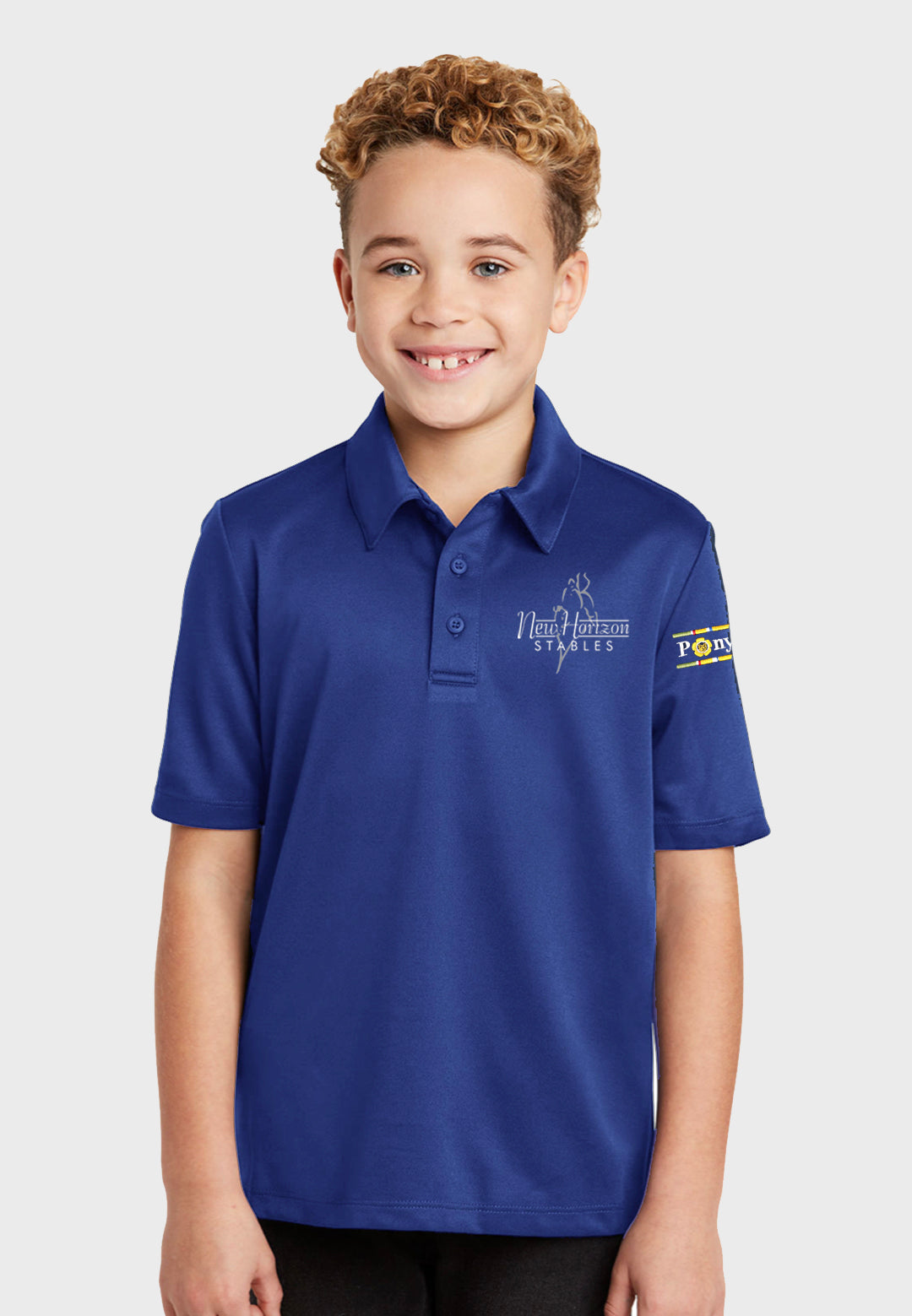 New Horizon Stables Youth Port Authority® Silk Touch™ Polo - Royal