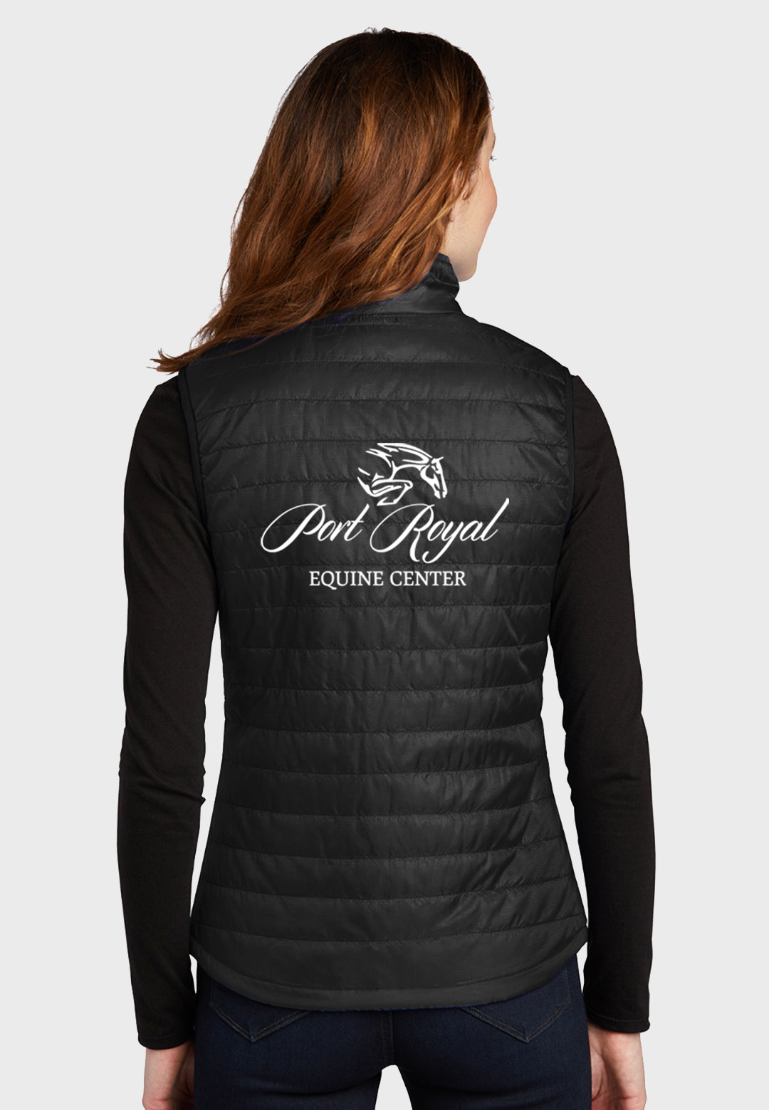 Port Royal Equine Center Port Authority® Ladies Packable Down Vest - Black