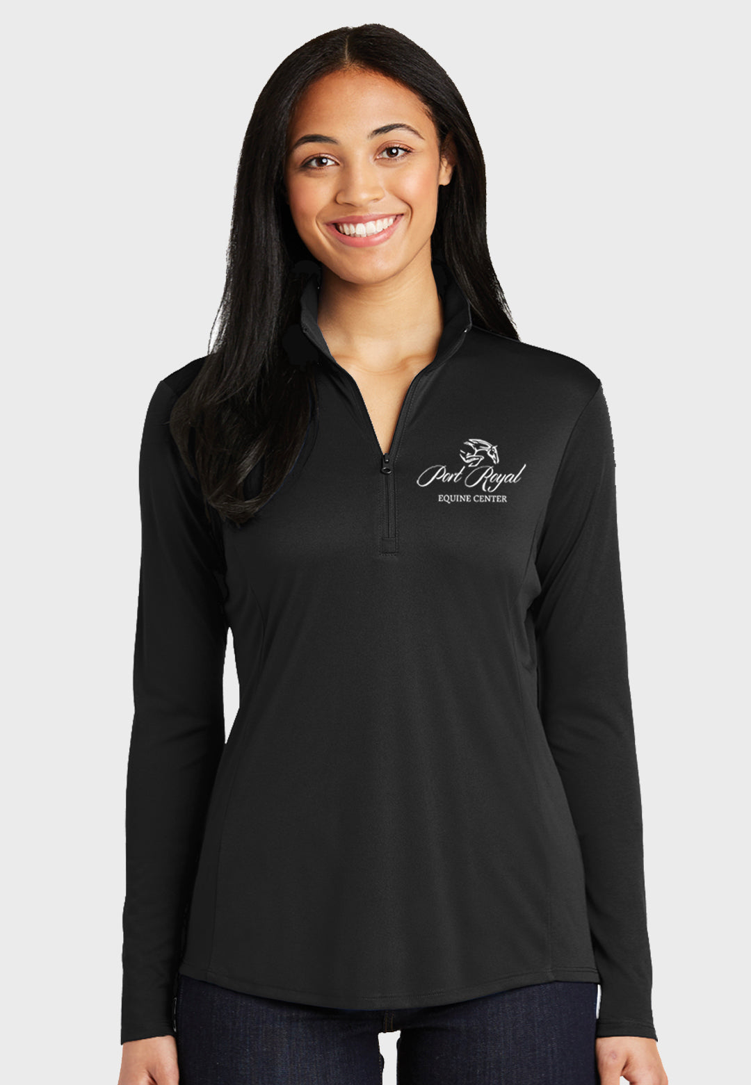Port Royal Equine Center Sport-Tek® Ladies PosiCharge® Competitor™ 1/4-Zip Pullover - 2 Color Choices