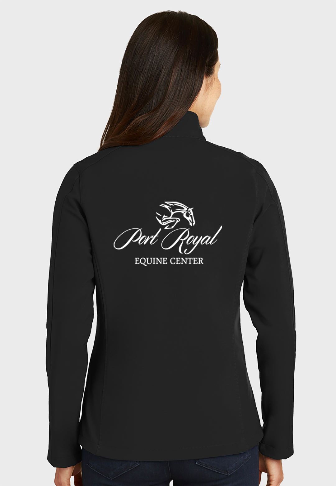 Port Royal Equine Center Port Authority® Ladies Core Soft Shell Jacket - Black