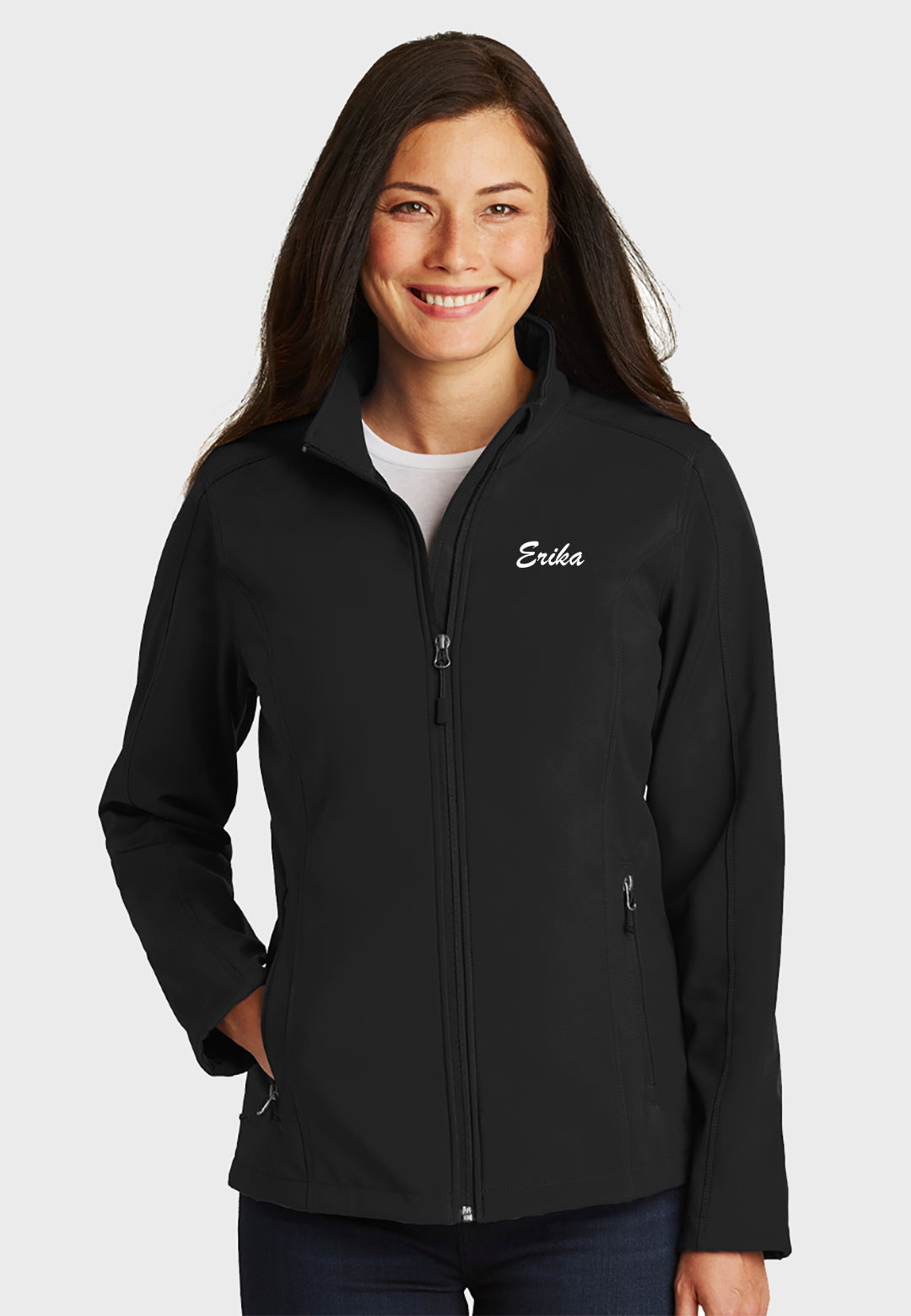 Port Royal Equine Center Port Authority® Ladies Core Soft Shell Jacket - Black