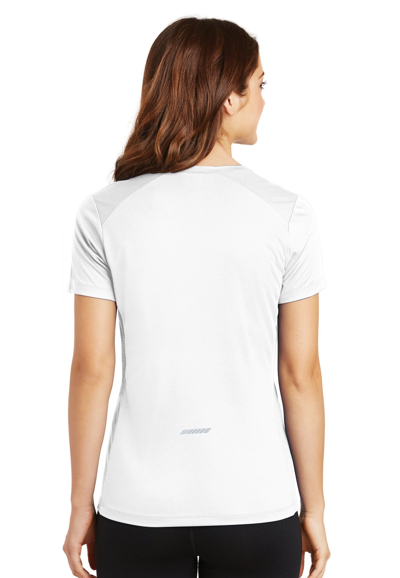 Power Track Eventing Sport-Tek® Ladies PosiCharge® Competitor™ Tee - White