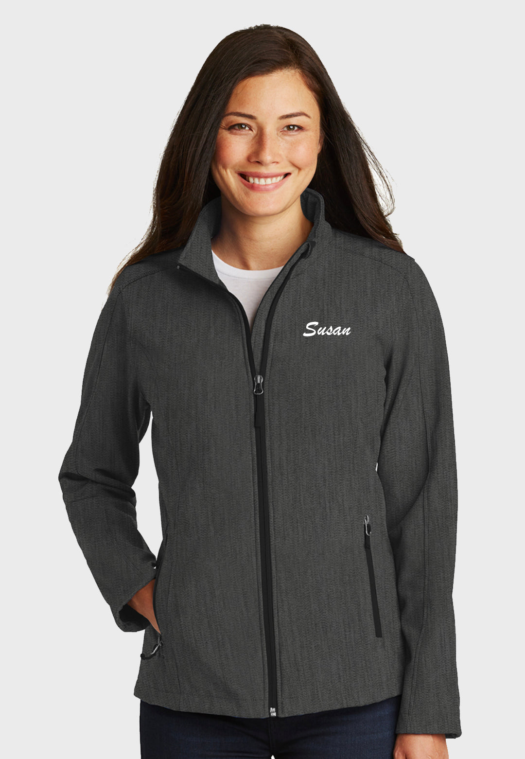 Red Line Equestrian Port Authority® Ladies + Youth Core Soft Shell Jacket - Grey