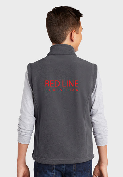 Red Line Equestrian Port Authority Youth Fleece Vest - Grey