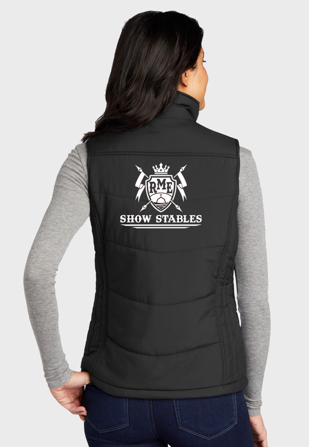 RME Show Stables Port Authority® Ladies Puffy Vest - Black