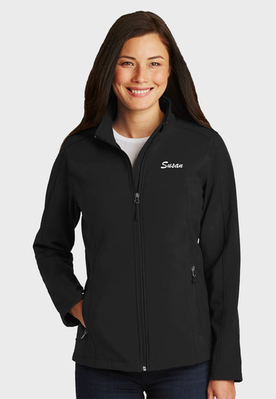 RME Show Stables Port Authority® Ladies Core Soft Shell Jacket - Black
