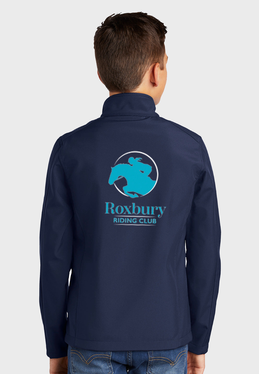 Roxbury Riding Club Port Authority® Youth Core Soft Shell Navy Jacket
