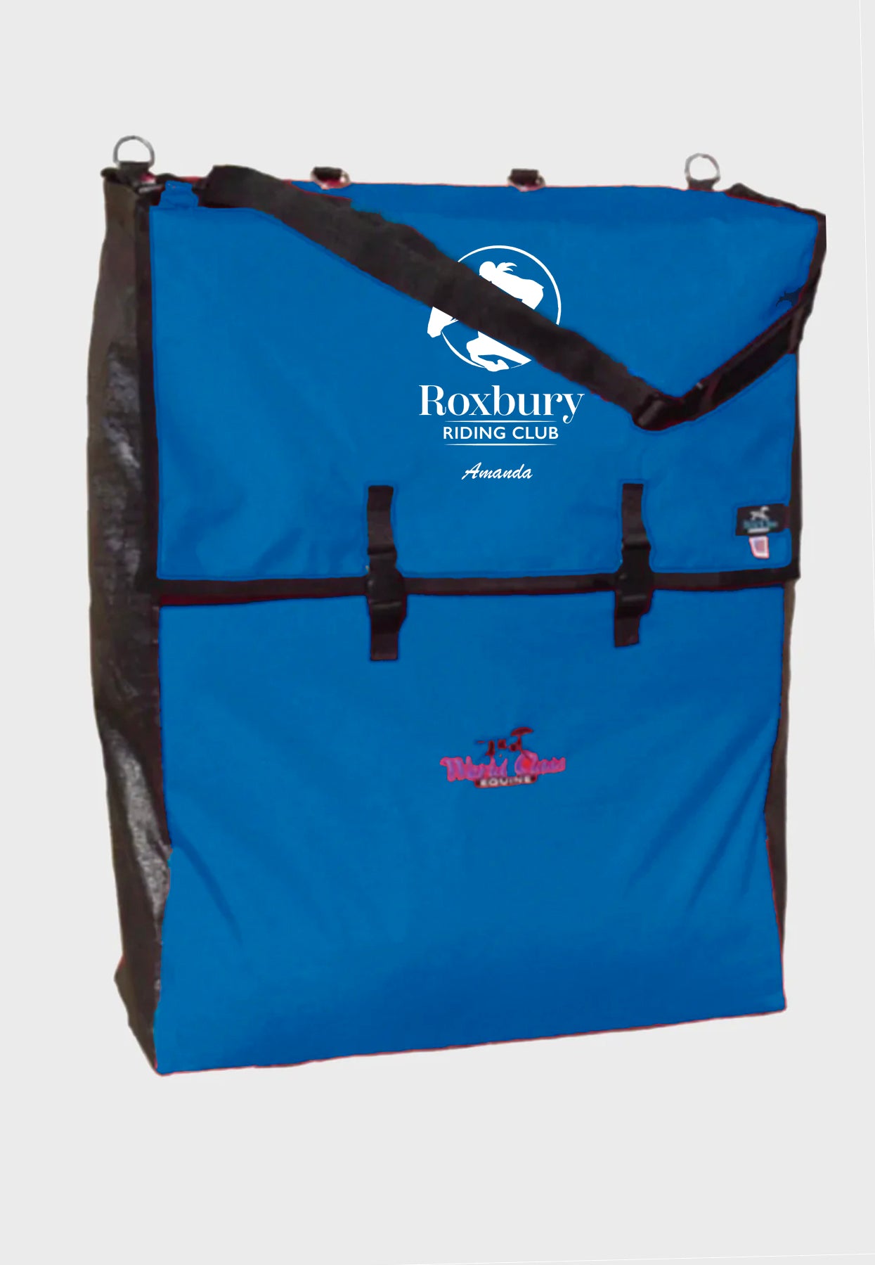 Roxbury Riding Club World Class Equine Stall Front Bag - Blue
