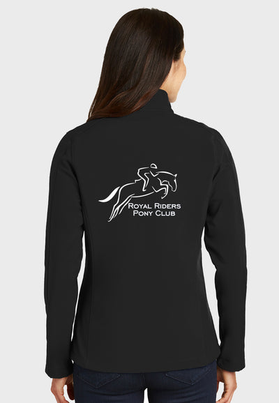 Royal Riders Pony Club Port Authority® Ladies Core Soft Shell Jacket - Black