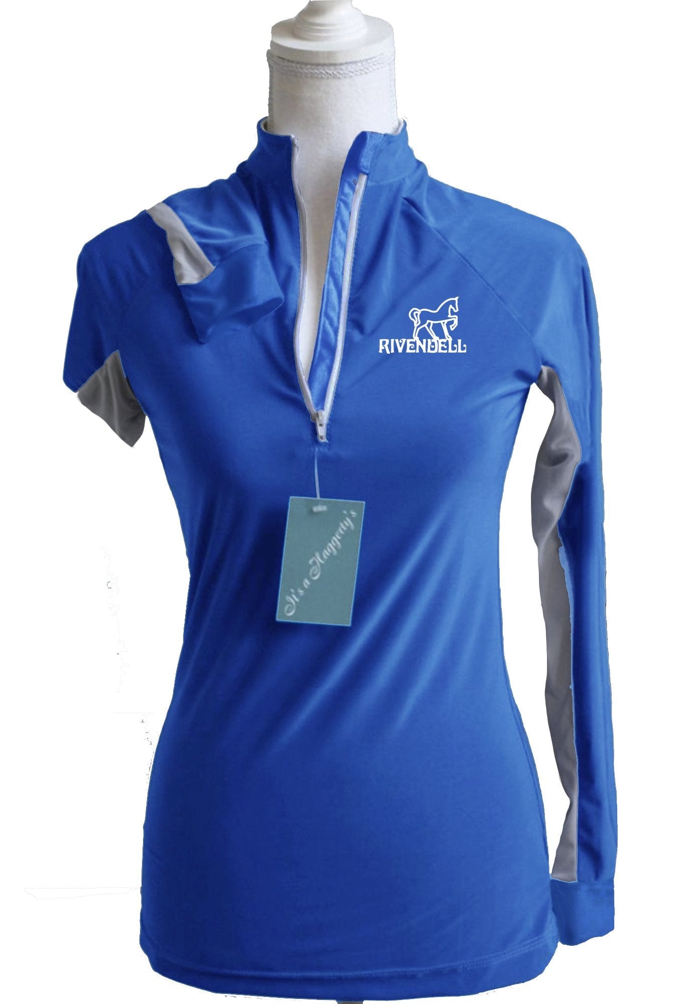 Rivendell Custom Sun Shirt - Royal Blue with Silver Accents    Adult + Youth Sizes