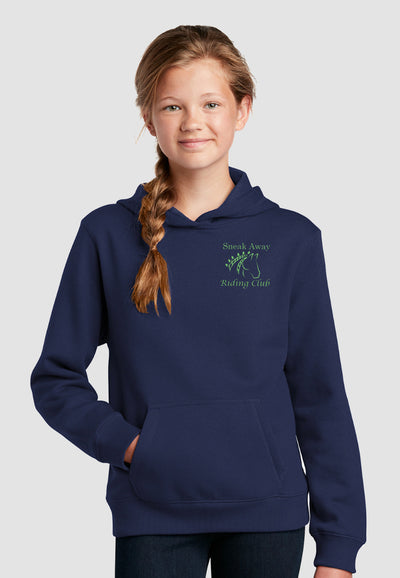 Sneak Away Riding Club Sport-Tek®  Navy Hooded Sweatshirt - Adult + Youth Sizes