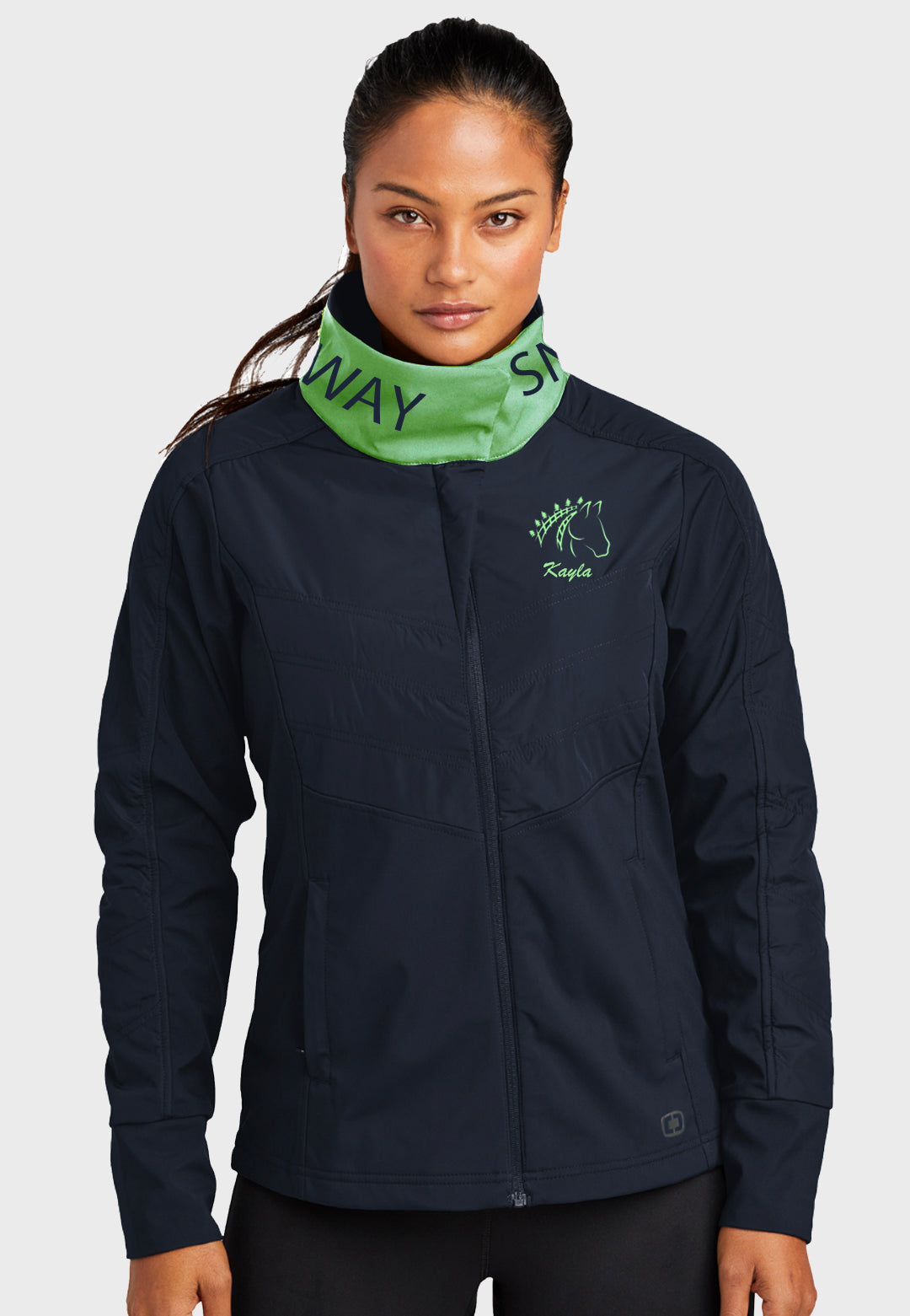 Sneak Away Riding Club OGIO® Ladies Brink Soft Shell - Navy