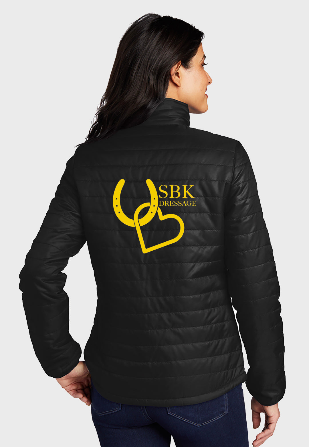 SBK Dressage Port Authority® Ladies Packable Down Jacket -  Black