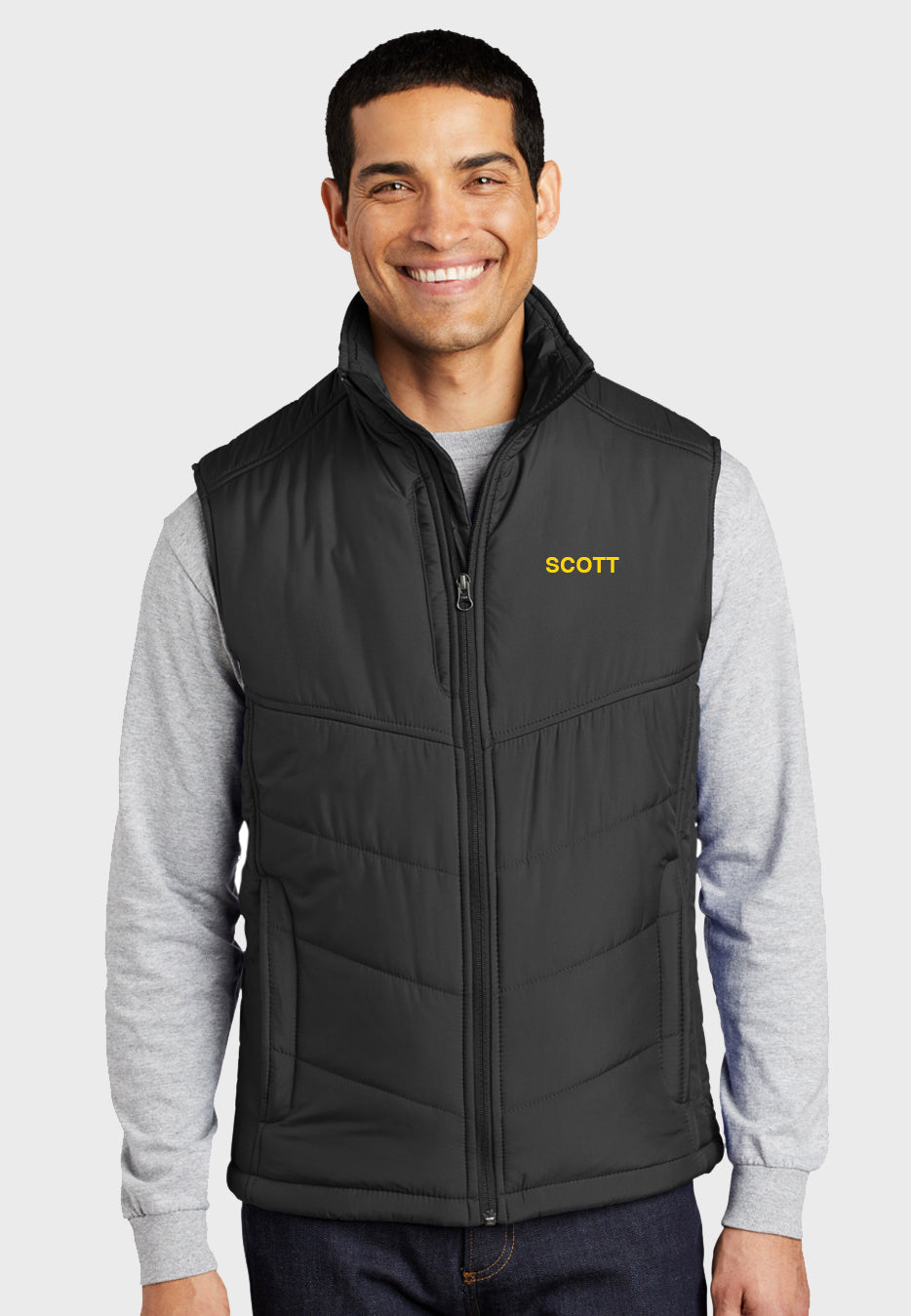 SBK Dressage Port Authority® Mens Puffy Vest - Black