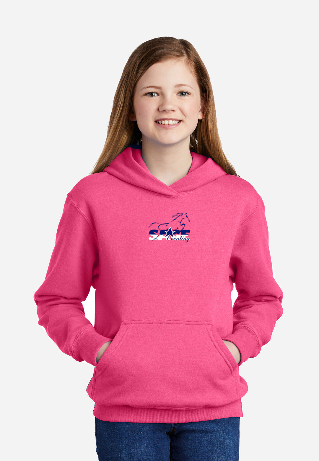 Sage Eventing Port & Company® Youth Core Fleece Pullover Hooded Sweatshirt - 4 Color Options
